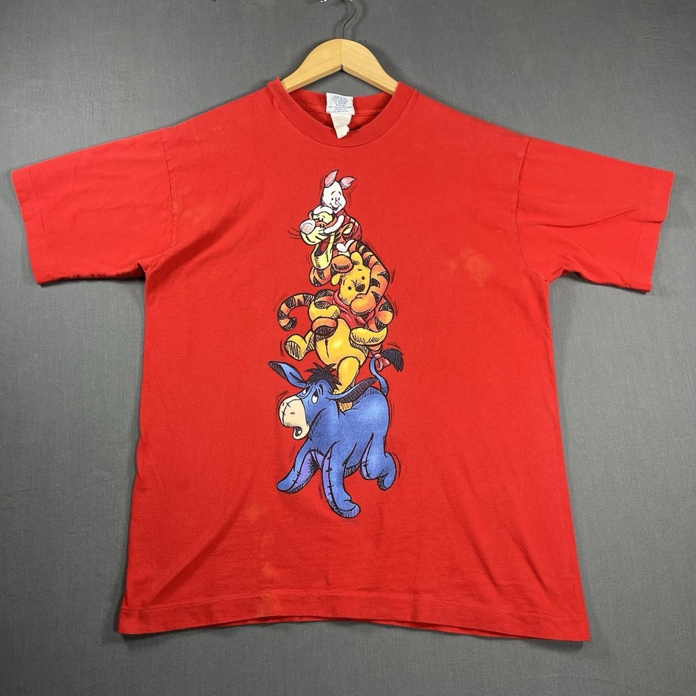 Vintage Winnie The Pooh T-Shirt Adult Large Pooh And Friends Short Sleeve